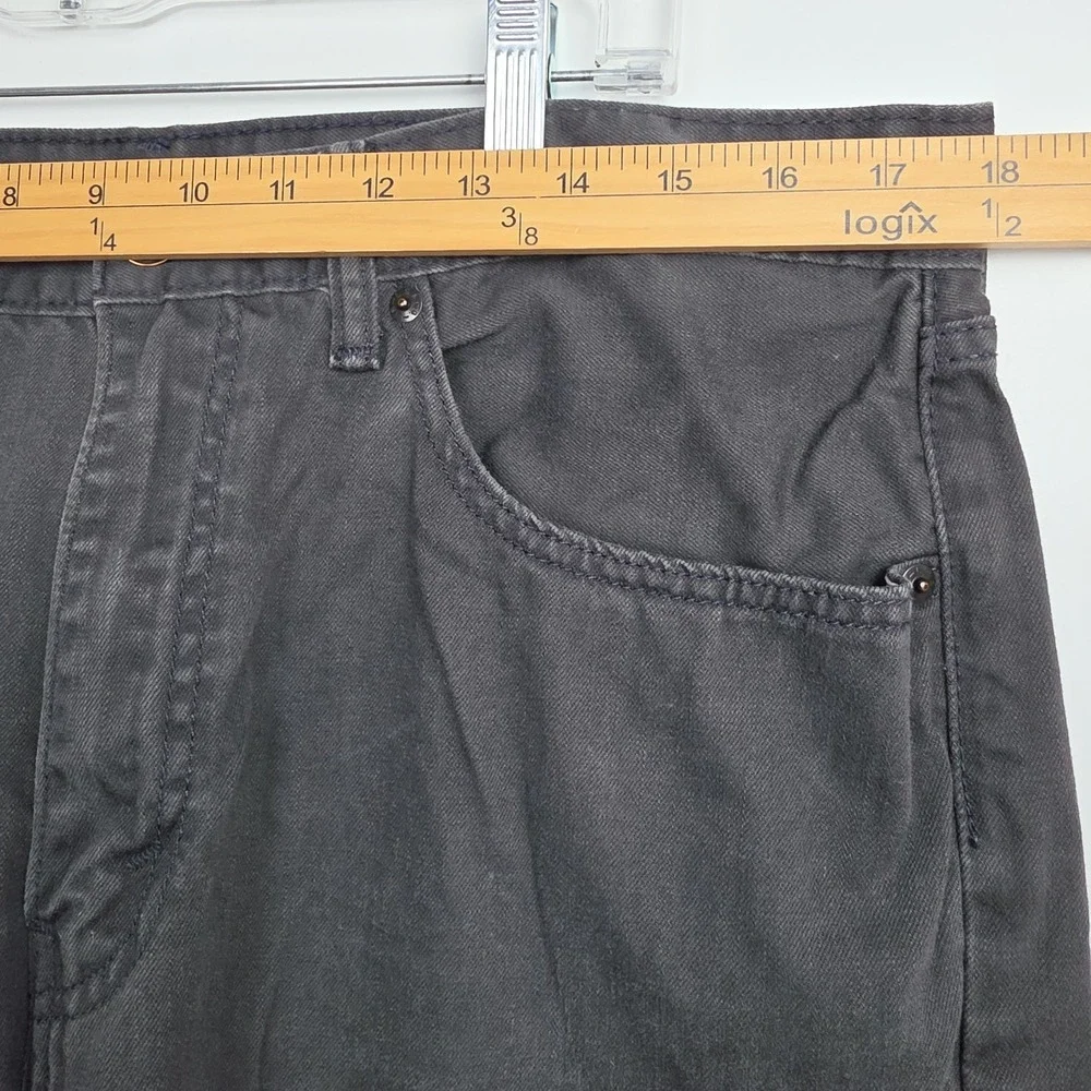 Levi's 505 Jeans Men's Size 36x32 Black Straight Leg Logo